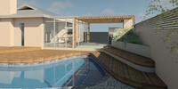 4 New Braai Area And Bench At Pool