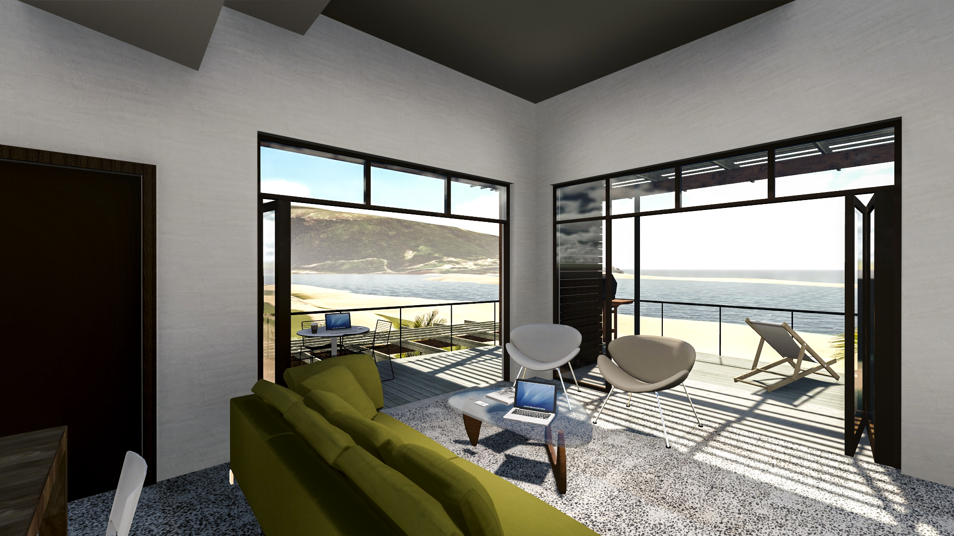 3 Bed Dulux Sea View  Lights
